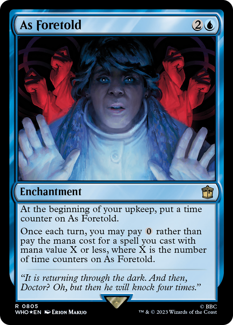 As Foretold (Surge Foil) [Doctor Who] | PLUS EV GAMES 