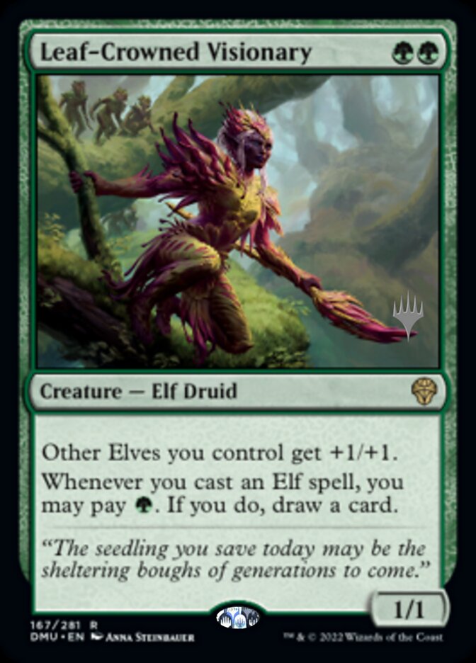 Leaf-Crowned Visionary (Promo Pack) [Dominaria United Promos] | PLUS EV GAMES 