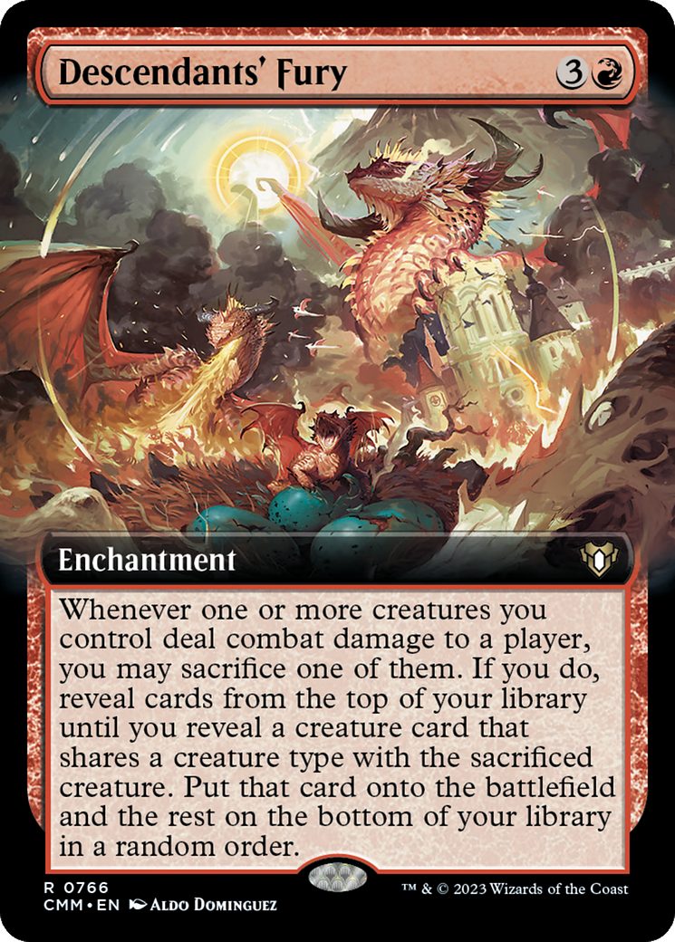 Descendants' Fury (Extended Art) [Commander Masters] | PLUS EV GAMES 