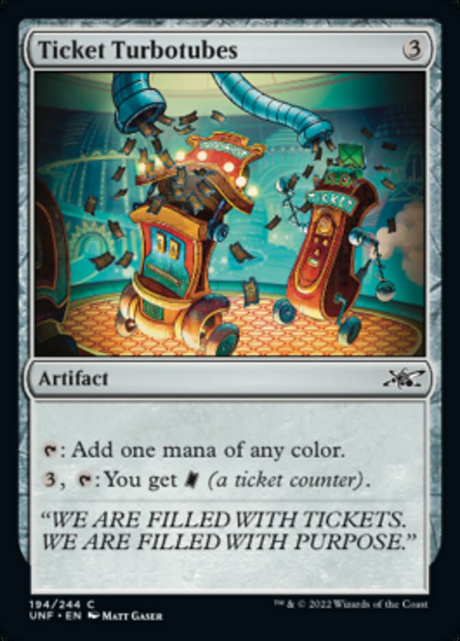 Ticket Turbotubes [Unfinity] | PLUS EV GAMES 