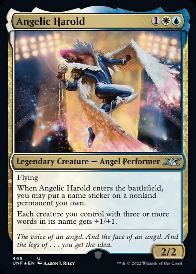 Angelic Harold (Galaxy Foil) [Unfinity] | PLUS EV GAMES 