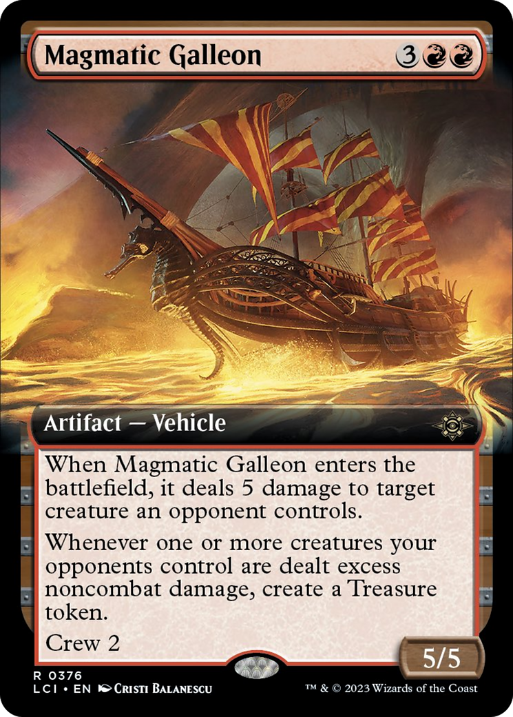 Magmatic Galleon (Extended Art) [The Lost Caverns of Ixalan] | PLUS EV GAMES 