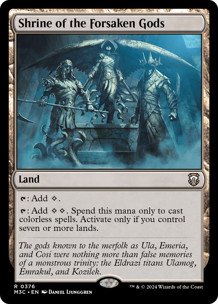 Shrine of the Forsaken Gods (Ripple Foil) [Modern Horizons 3 Commander] | PLUS EV GAMES 
