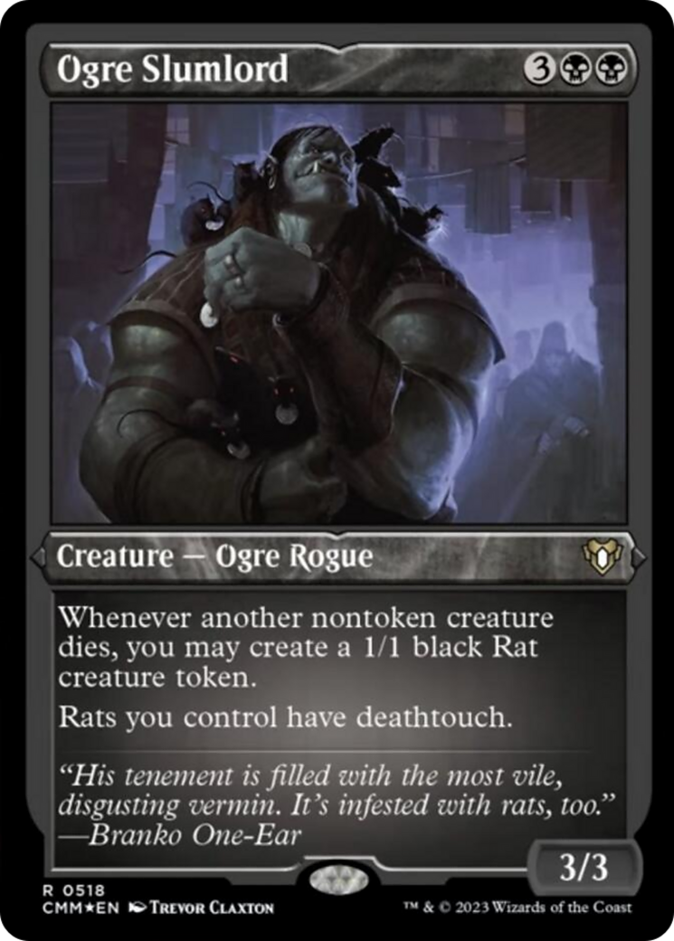 Ogre Slumlord (Foil Etched) [Commander Masters] | PLUS EV GAMES 
