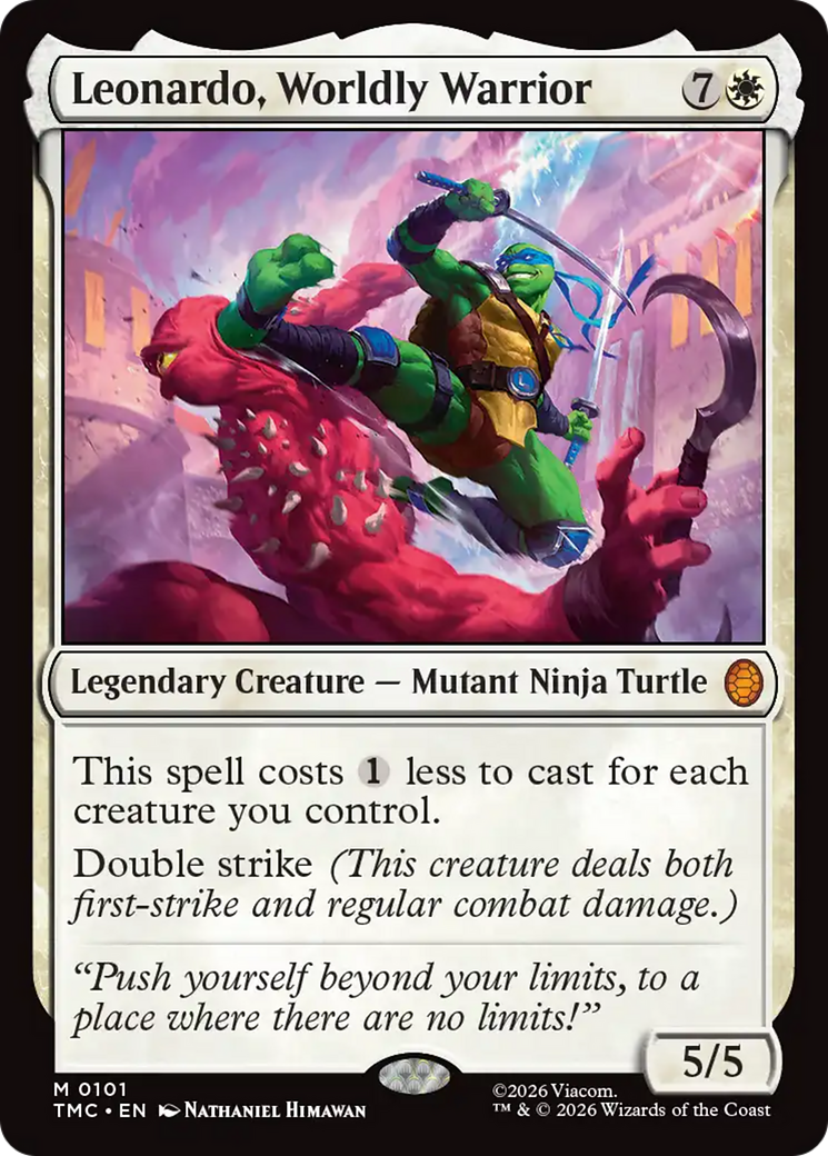 Leonardo, Worldly Warrior [Teenage Mutant Ninja Turtles Commander] | PLUS EV GAMES 