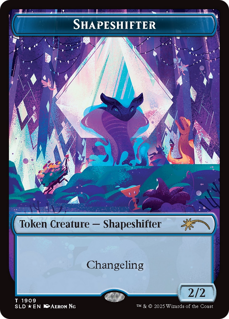 Shapeshifter Token (1909) (Double Rainbow Foil) [Secret Lair Drop Series] | PLUS EV GAMES 