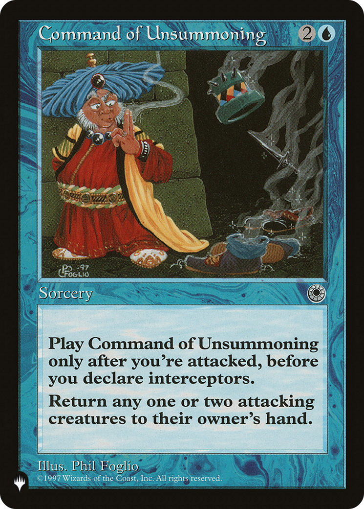 Command of Unsummoning [The List] | PLUS EV GAMES 
