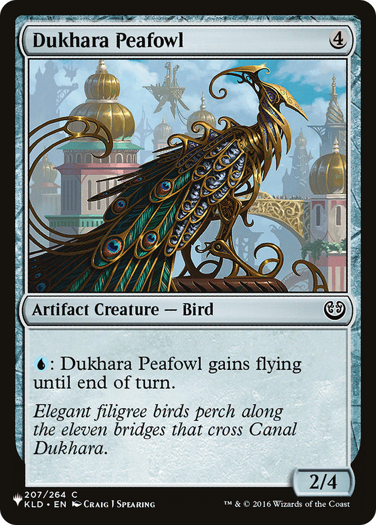 Dukhara Peafowl [The List Reprints] | PLUS EV GAMES 