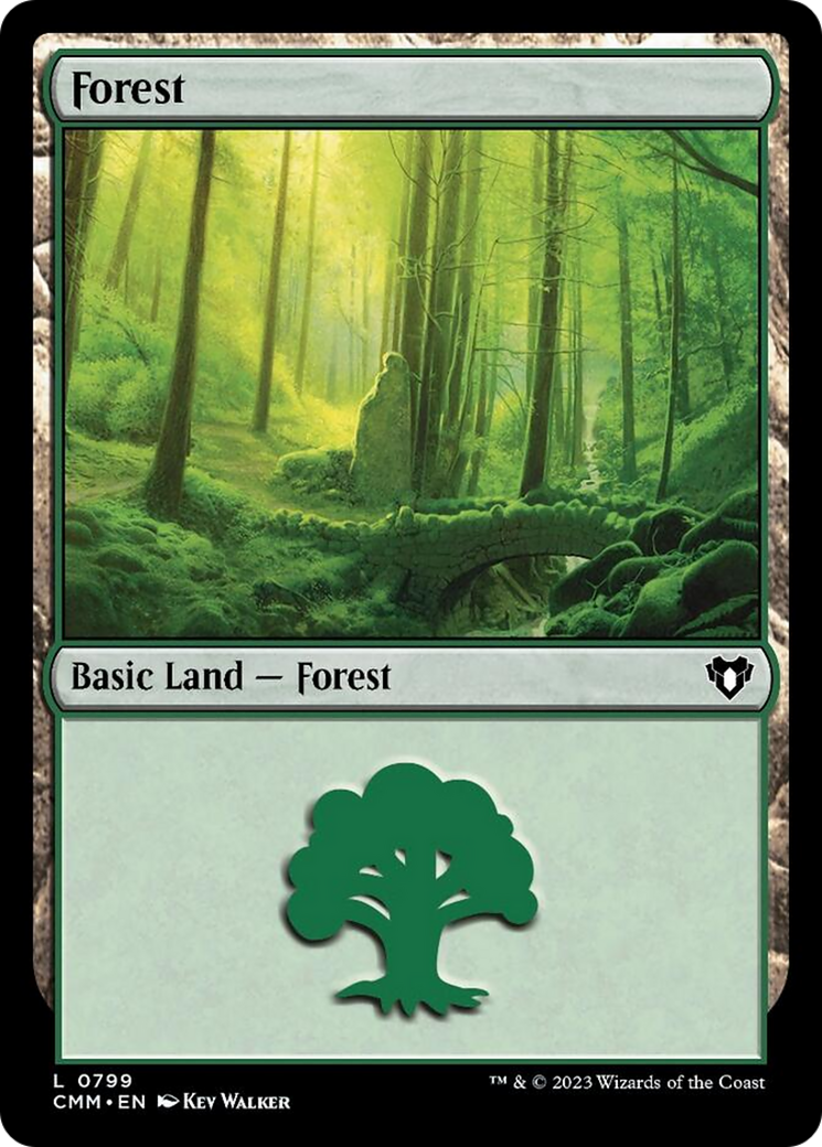 Forest (799) [Commander Masters] | PLUS EV GAMES 