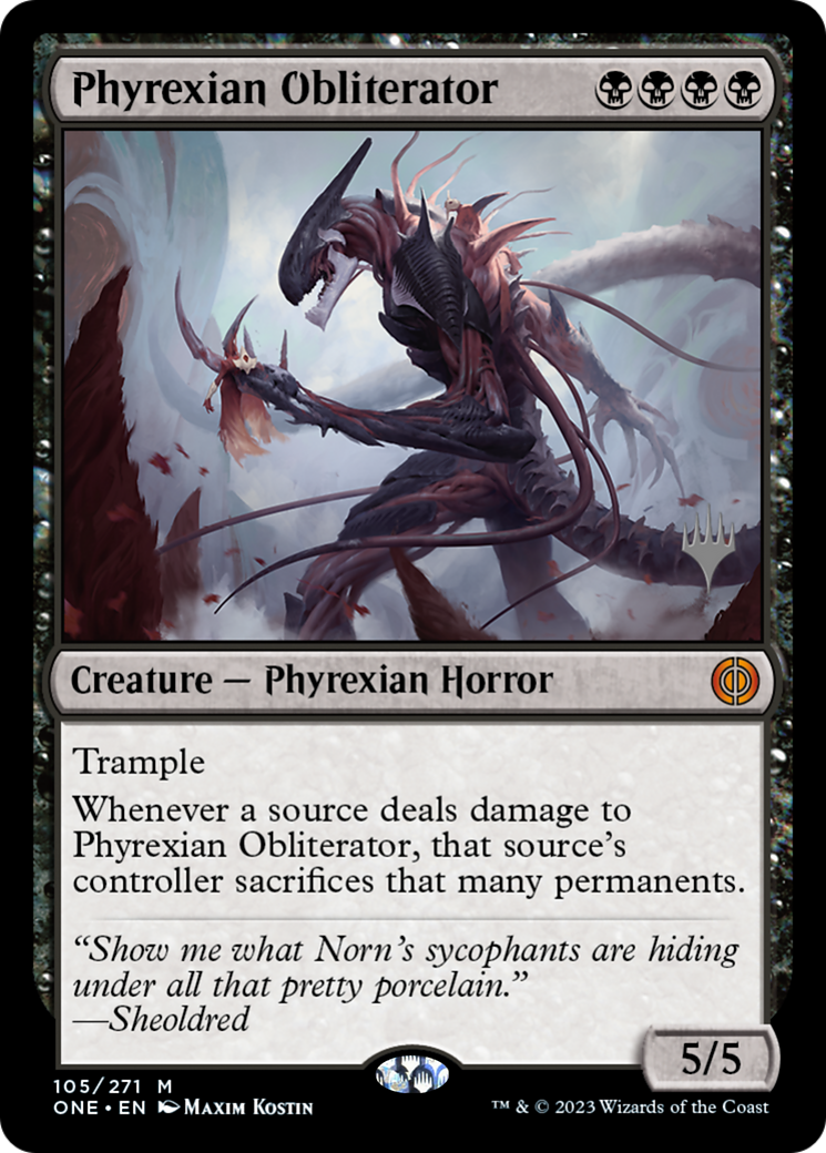 Phyrexian Obliterator (Promo Pack) [Phyrexia: All Will Be One Promos] | PLUS EV GAMES 