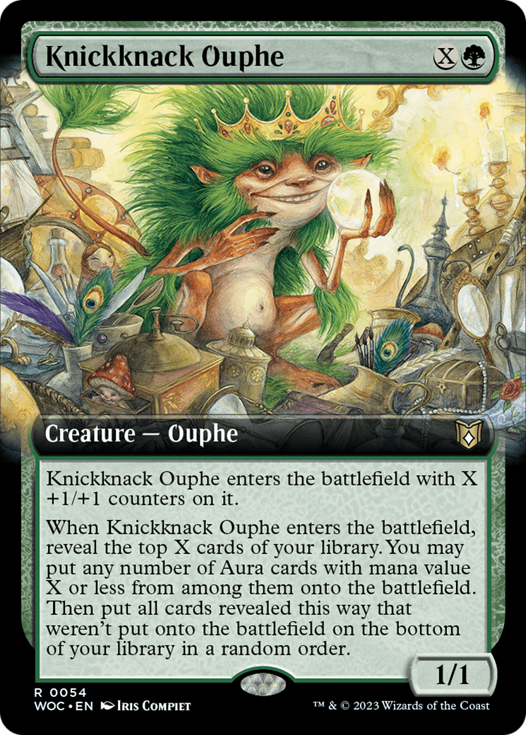 Knickknack Ouphe (Extended Art) [Wilds of Eldraine Commander] | PLUS EV GAMES 