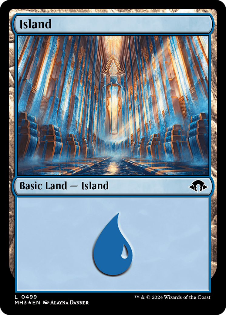 Island (0499) (Ripple Foil) [Modern Horizons 3] | PLUS EV GAMES 