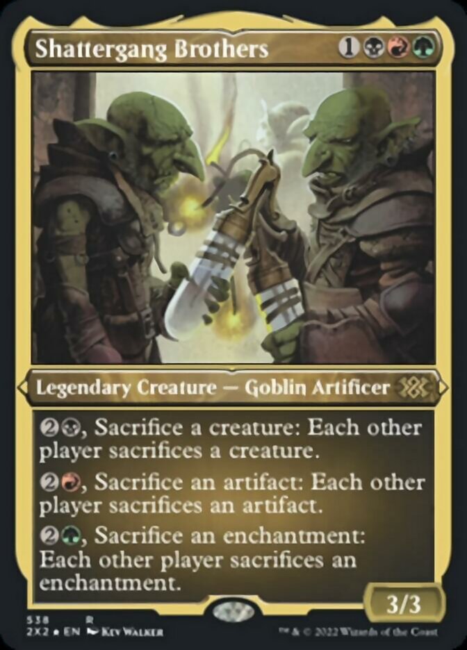 Shattergang Brothers (Foil Etched) [Double Masters 2022] | PLUS EV GAMES 