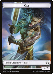 Phyrexian Goblin // Cat Double-Sided Token [Phyrexia: All Will Be One Tokens] | PLUS EV GAMES 