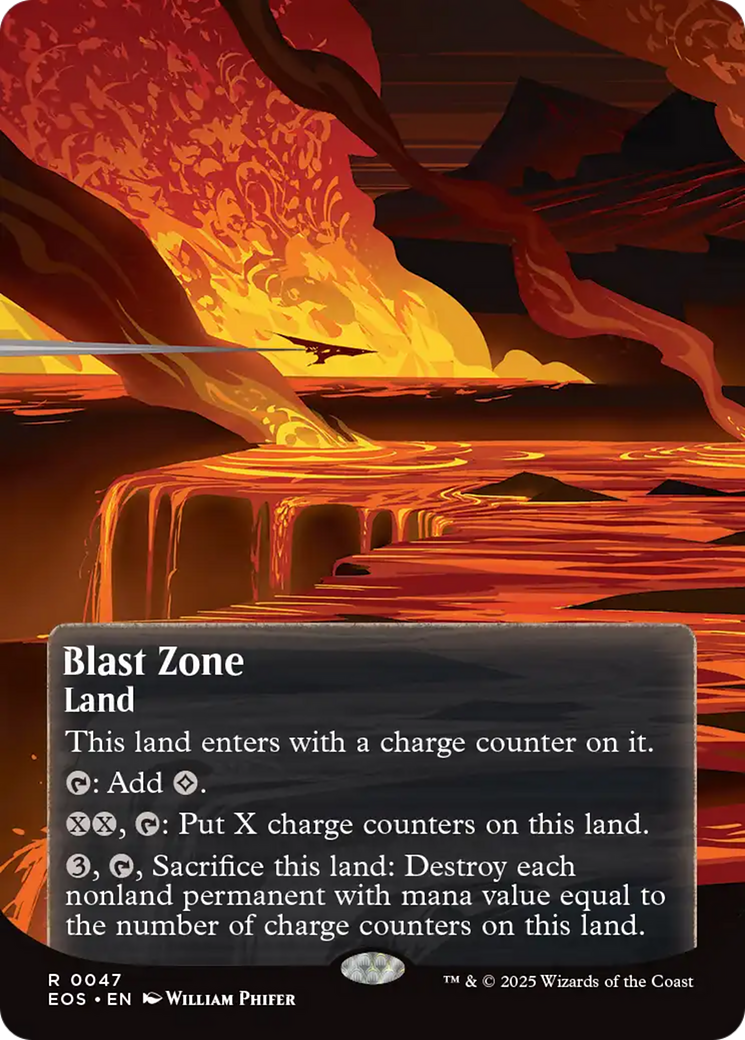 Blast Zone (0047) (Borderless) [Edge of Eternities: Stellar Sights] | PLUS EV GAMES 