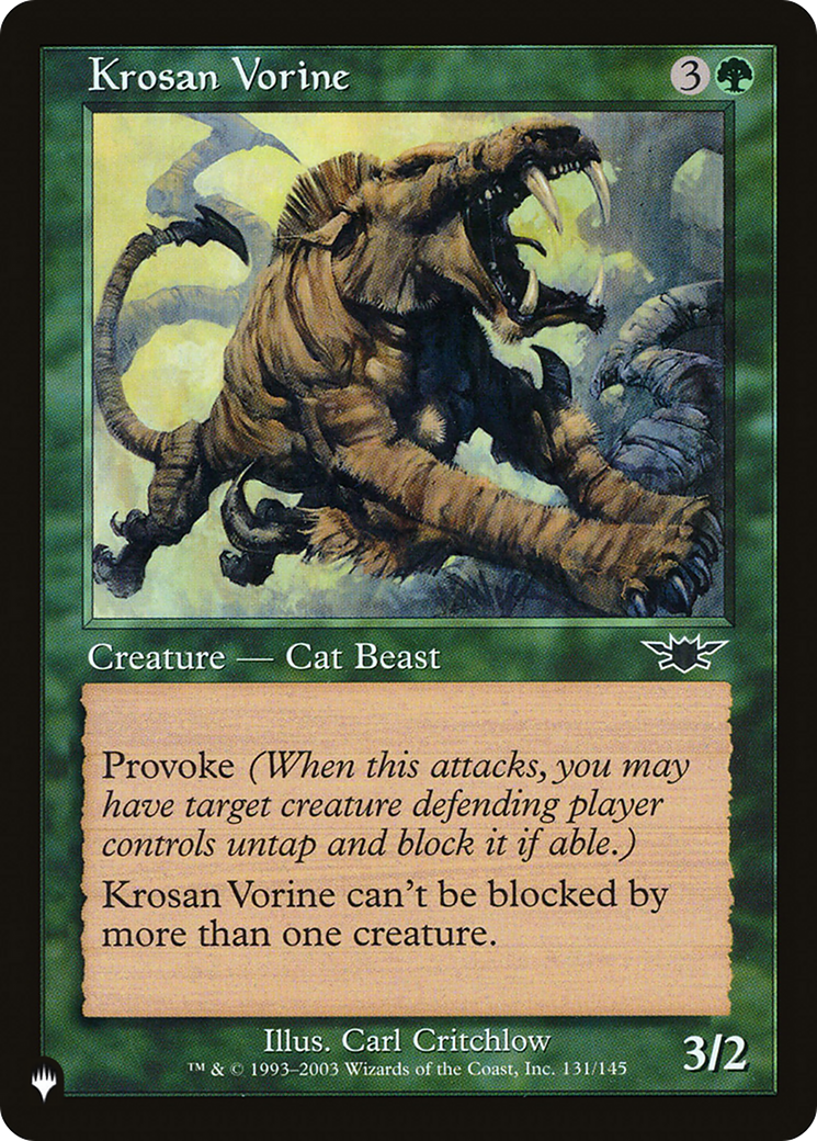 Krosan Vorine [The List Reprints] | PLUS EV GAMES 