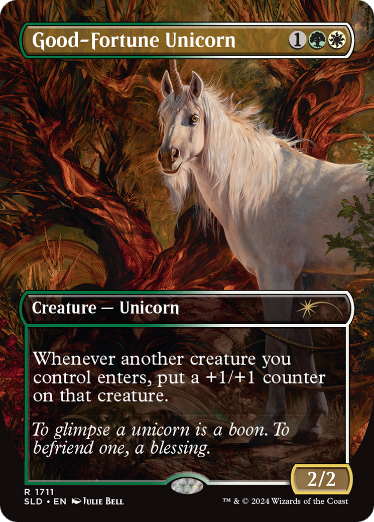 Good-Fortune Unicorn (Rainbow Foil) [Secret Lair Drop Series] | PLUS EV GAMES 