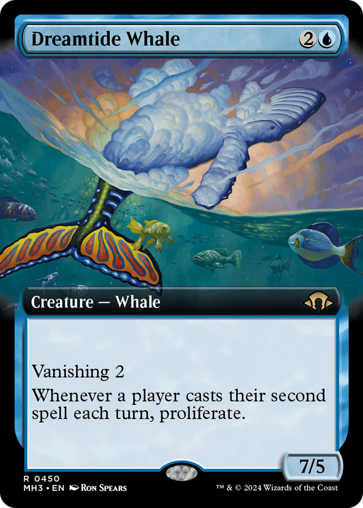 Dreamtide Whale (Extended Art) [Modern Horizons 3] | PLUS EV GAMES 