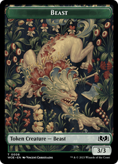 Beast // Food (0010) Double-Sided Token [Wilds of Eldraine Tokens] | PLUS EV GAMES 