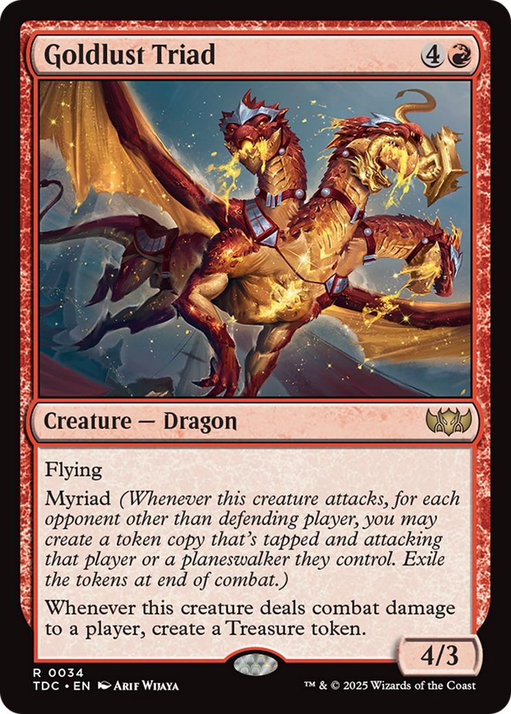 Goldlust Triad [Tarkir: Dragonstorm Commander] | PLUS EV GAMES 