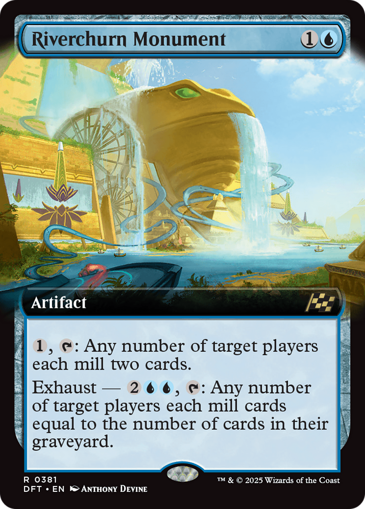 Riverchurn Monument (Extended Art) [Aetherdrift] | PLUS EV GAMES 