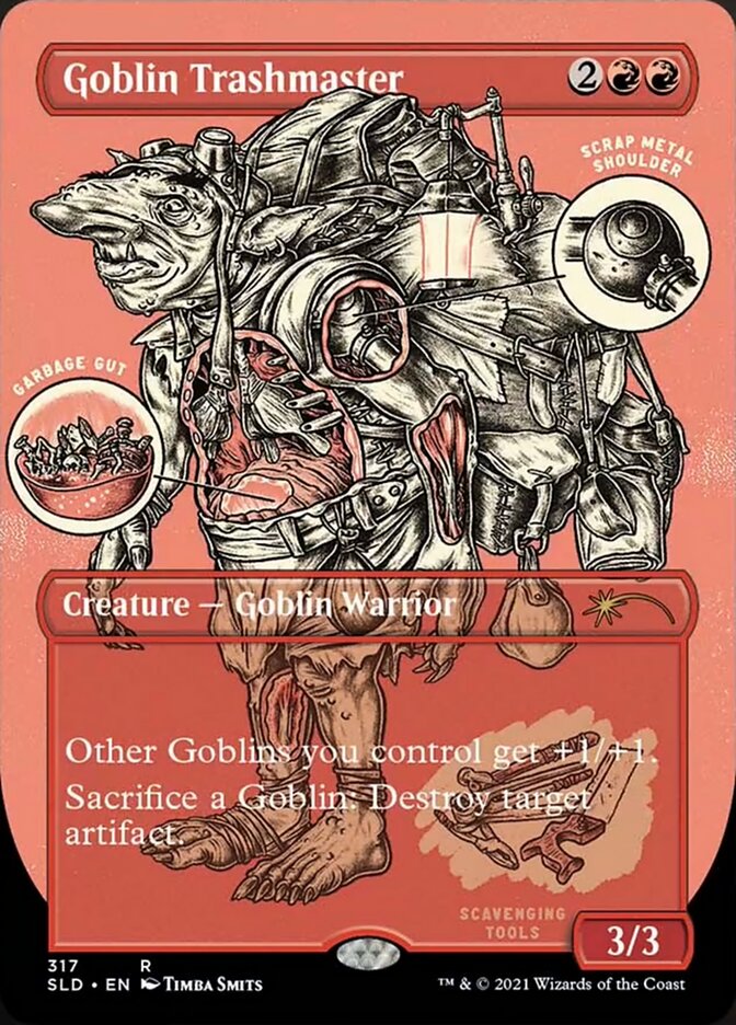 Goblin Trashmaster (Borderless Foil Etched) [Secret Lair Drop Series] | PLUS EV GAMES 