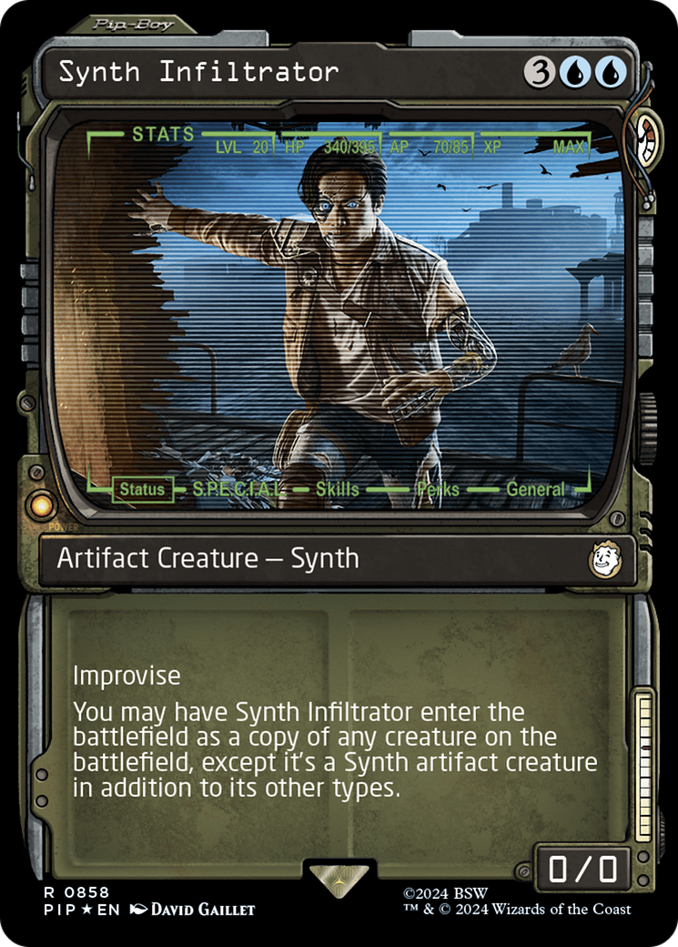 Synth Infiltrator (Showcase) (Surge Foil) [Fallout] | PLUS EV GAMES 