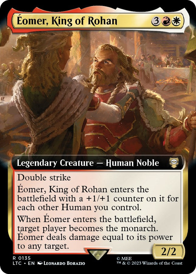 Eomer, King of Rohan (Extended Art) [The Lord of the Rings: Tales of Middle-Earth Commander] | PLUS EV GAMES 