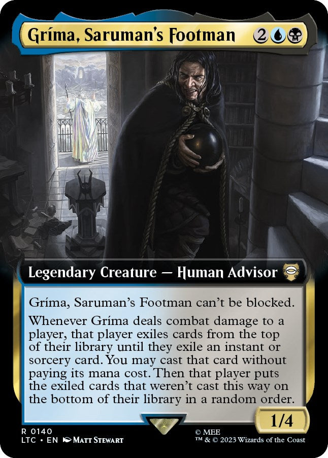 Grima, Saruman's Footman (Extended Art) [The Lord of the Rings: Tales of Middle-Earth Commander] | PLUS EV GAMES 
