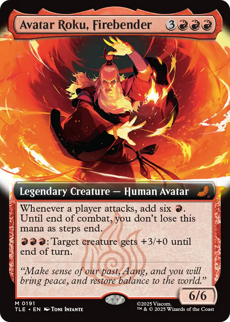Avatar Roku, Firebender (Extended Art) [Avatar: The Last Airbender: Eternal-Legal] | PLUS EV GAMES 