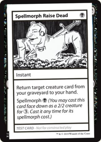 Spellmorph Raise Dead (2021 Edition) [Mystery Booster Playtest Cards] | PLUS EV GAMES 