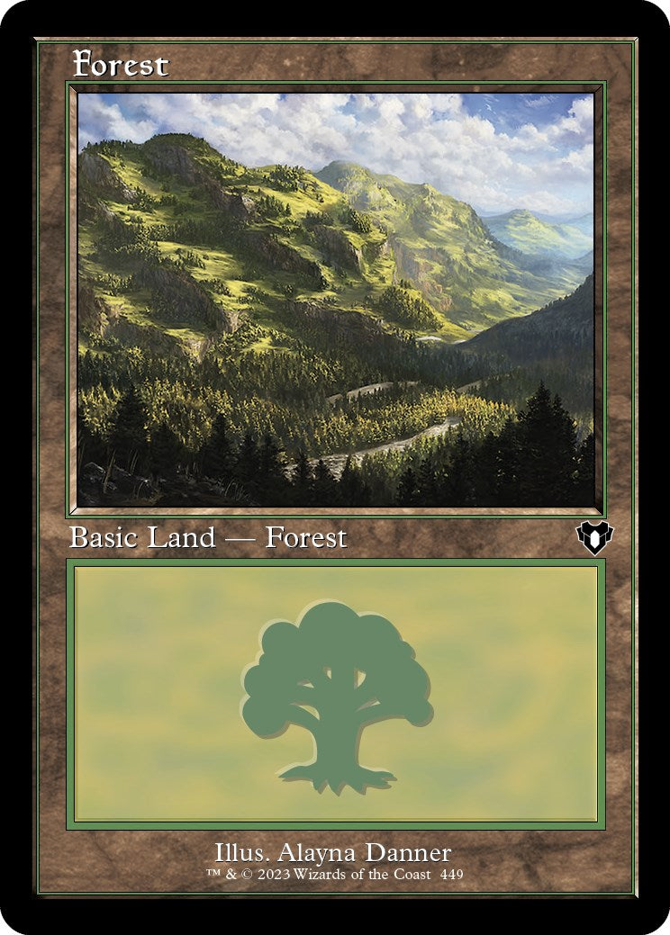 Forest (449) (Retro) [Commander Masters] | PLUS EV GAMES 