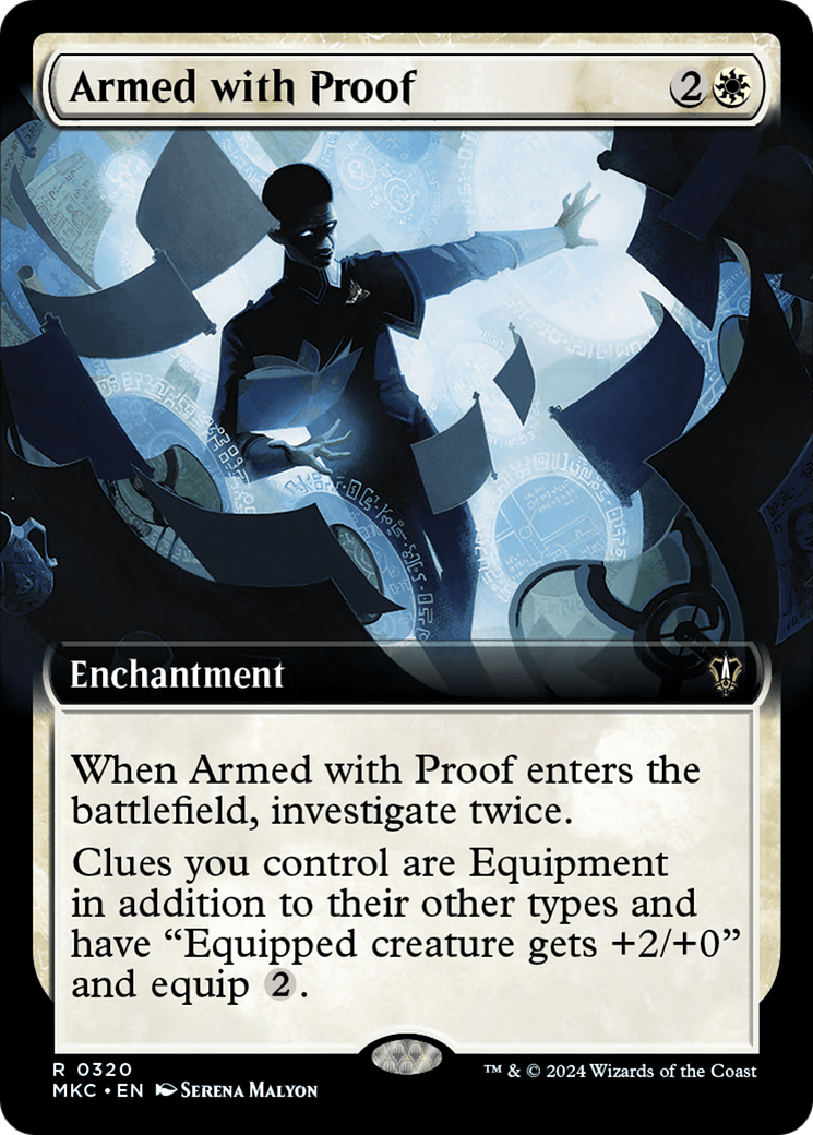 Armed with Proof (Extended Art) [Murders at Karlov Manor Commander] | PLUS EV GAMES 