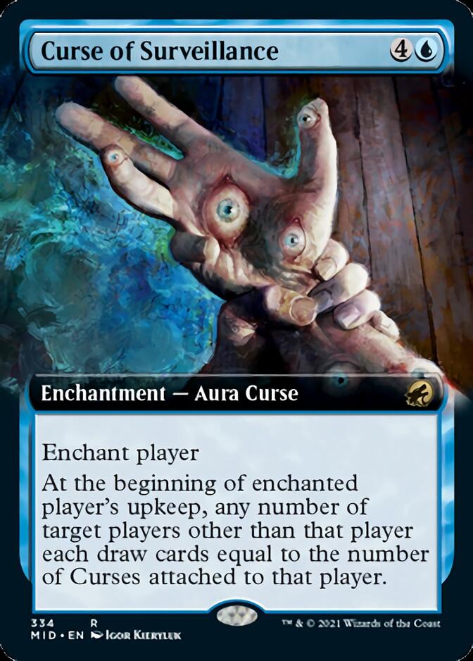 Curse of Surveillance (Extended Art) [Innistrad: Midnight Hunt] | PLUS EV GAMES 