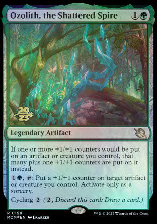 Ozolith, the Shattered Spire [March of the Machine Prerelease Promos] | PLUS EV GAMES 