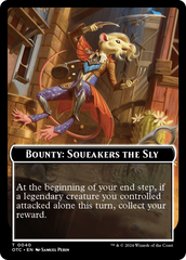 Bounty: Squeakers the Sly // Bounty Rules Double-Sided Token [Outlaws of Thunder Junction Commander Tokens] | PLUS EV GAMES 