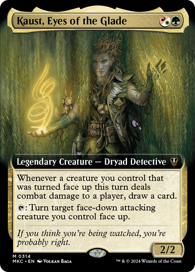 Kaust, Eyes of the Glade (Extended Art) [Murders at Karlov Manor Commander] | PLUS EV GAMES 