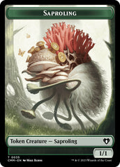 Saproling // Elf Druid Double-Sided Token [Commander Masters Tokens] | PLUS EV GAMES 