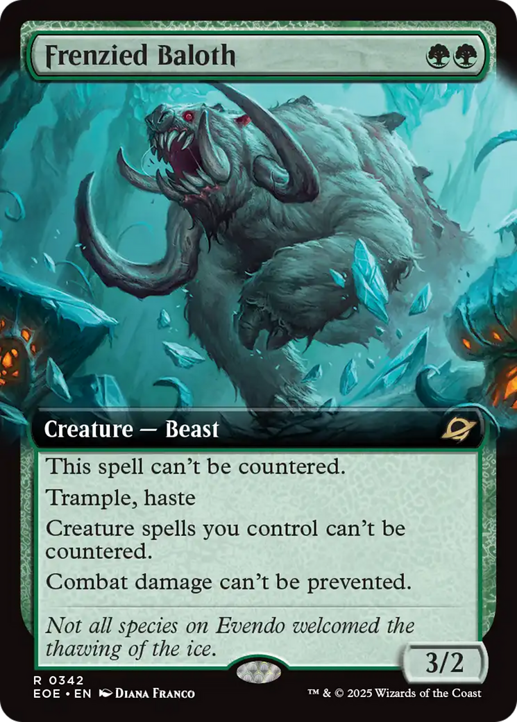 Frenzied Baloth (Extended Art) [Edge of Eternities] | PLUS EV GAMES 