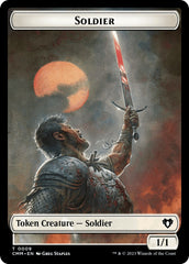 Soldier // Dragon (0020) Double-Sided Token [Commander Masters Tokens] | PLUS EV GAMES 