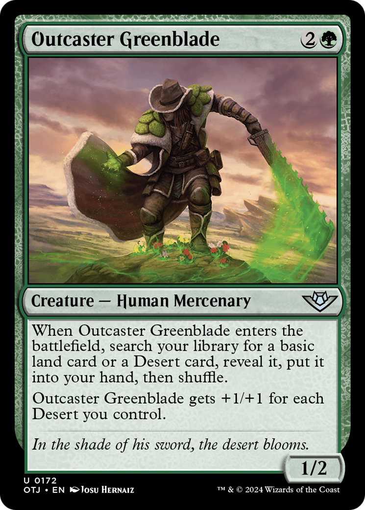 Outcaster Greenblade [Outlaws of Thunder Junction] | PLUS EV GAMES 