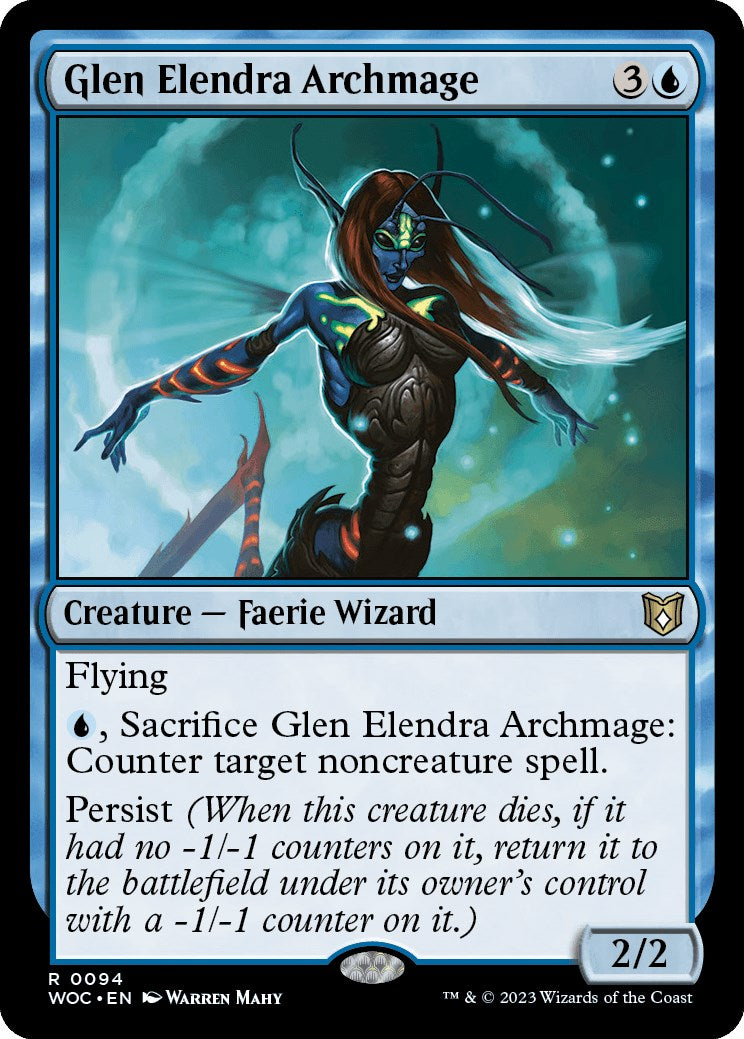 Glen Elendra Archmage [Wilds of Eldraine Commander] | PLUS EV GAMES 