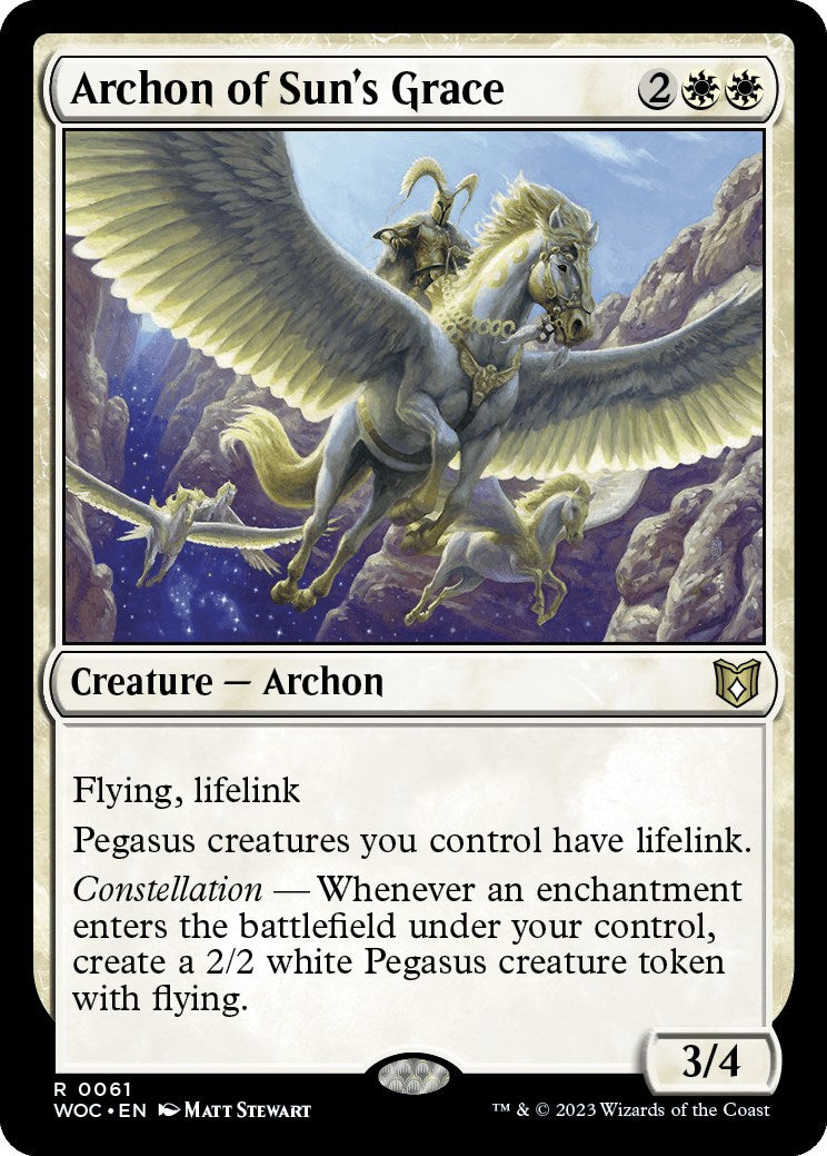 Archon of Sun's Grace [Wilds of Eldraine Commander] | PLUS EV GAMES 