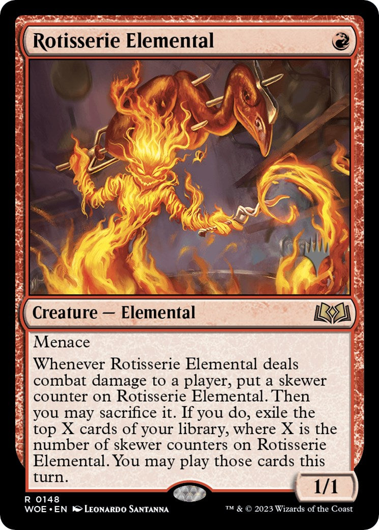 Rotisserie Elemental (Promo Pack) [Wilds of Eldraine Promos] | PLUS EV GAMES 