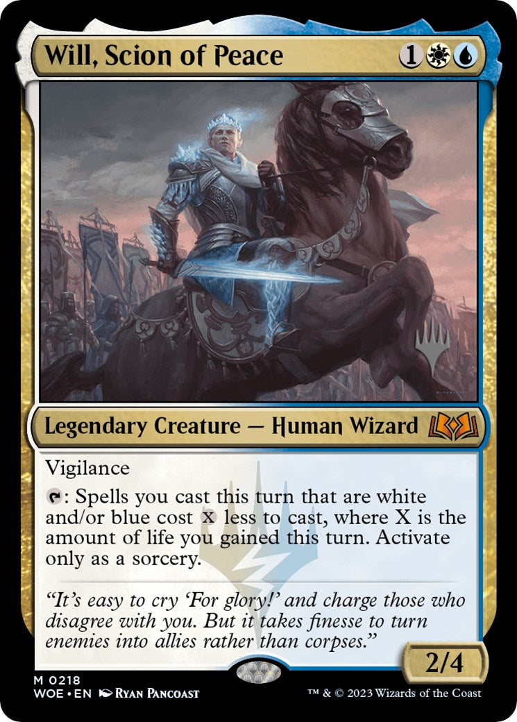 Will, Scion of Peace (Promo Pack) [Wilds of Eldraine Promos] | PLUS EV GAMES 