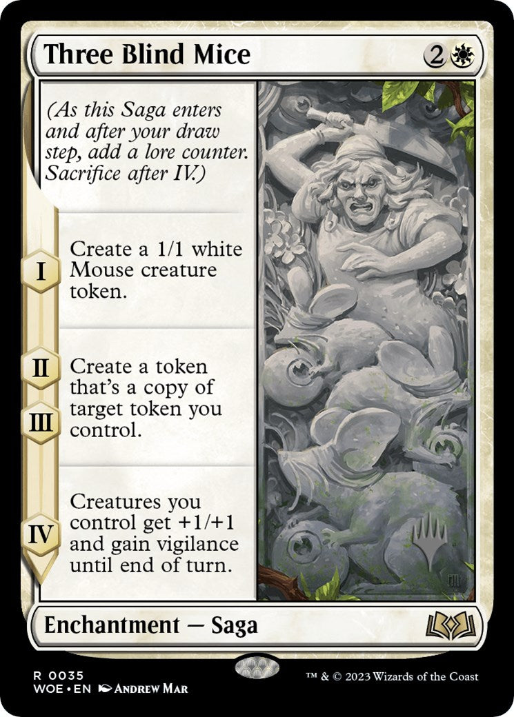 Three Blind Mice (Promo Pack) [Wilds of Eldraine Promos] | PLUS EV GAMES 