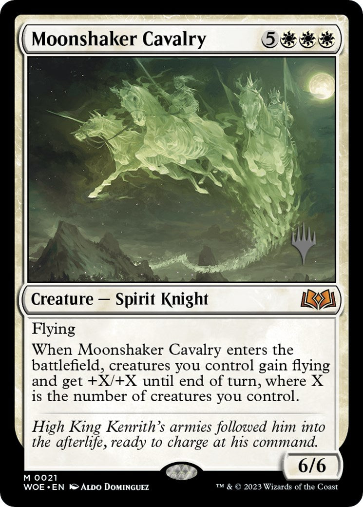 Moonshaker Cavalry (Promo Pack) [Wilds of Eldraine Promos] | PLUS EV GAMES 