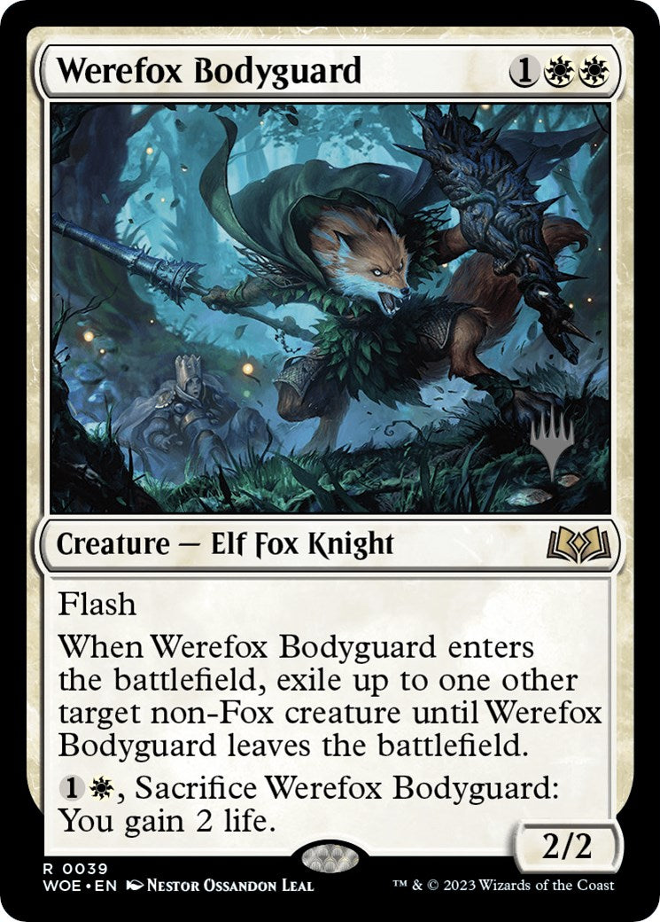 Werefox Bodyguard (Promo Pack) [Wilds of Eldraine Promos] | PLUS EV GAMES 