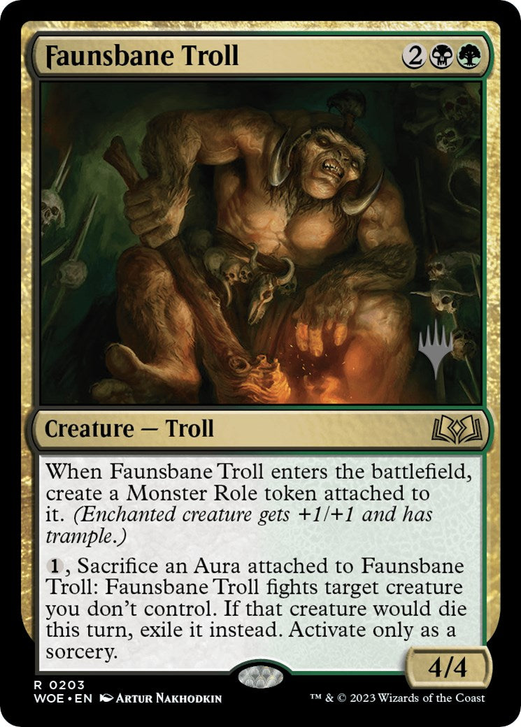 Faunsbane Troll (Promo Pack) [Wilds of Eldraine Promos] | PLUS EV GAMES 