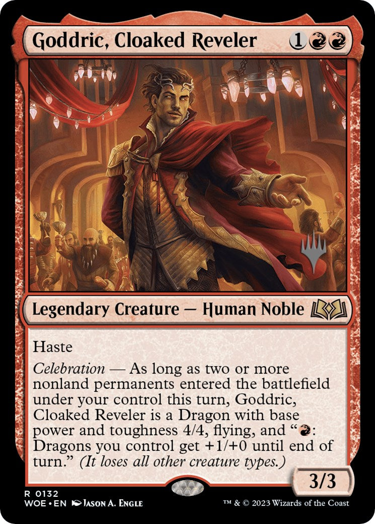 Goddric, Cloaked Reveler (Promo Pack) [Wilds of Eldraine Promos] | PLUS EV GAMES 